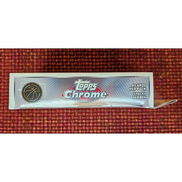 One 2023-24 Topps Chrome Basketball Hanger Box New Sealed 4 Packs NBA Wembanyama - Picture 8 of 8